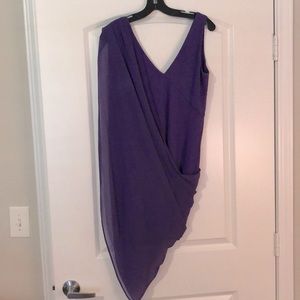 Bebe purple semi formal dress